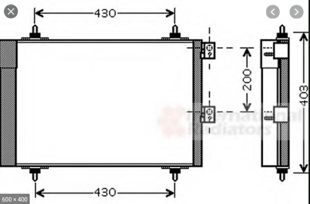 Articolo 0G4NV - CONDENSATORE PEUGEOT PARTNER