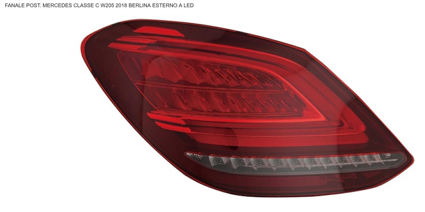Articolo 2X7GM - FANALE P/DX EST A LED MERCEDES CLASSE C W205 04/18>