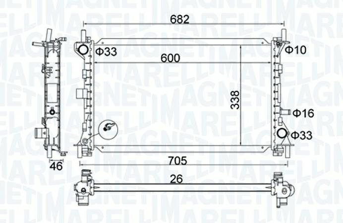 Articolo 2ZC2R - RADIATORE FORD FOCUS TURNIER (DNW)
