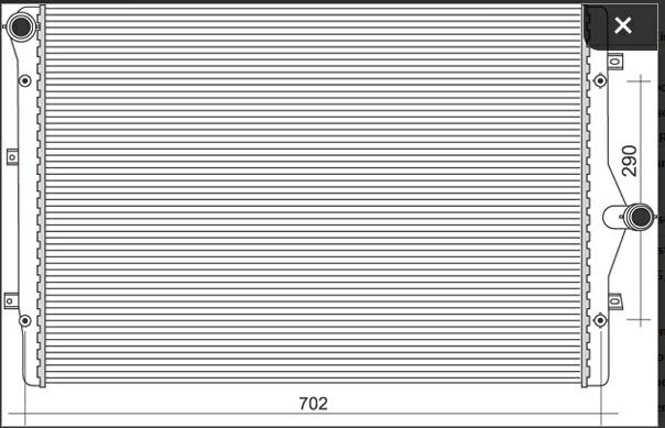 Articolo 3803M - RADIATORE AUDI A3 (8P1)2.0 TDI 16V