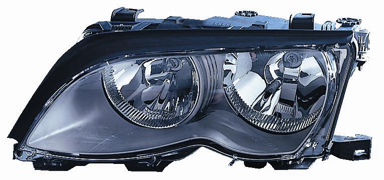 Articolo 499YZ - FARO DX H7-H7 PRED REG ELETT BMW SERIE 3 E46 09/01> PARAB NERA