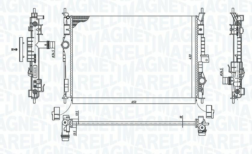 Articolo 4RG44 - RADIATORE PEUGEOT 308 II 1.6 BLUEHDI 120