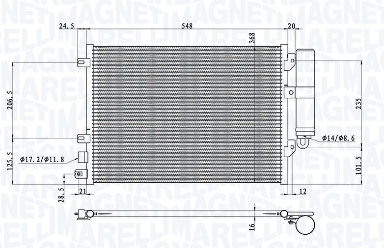 Articolo 68Q83 - CONDENSATORE  ARIA CONDIZIONATA RENAULT CLIO