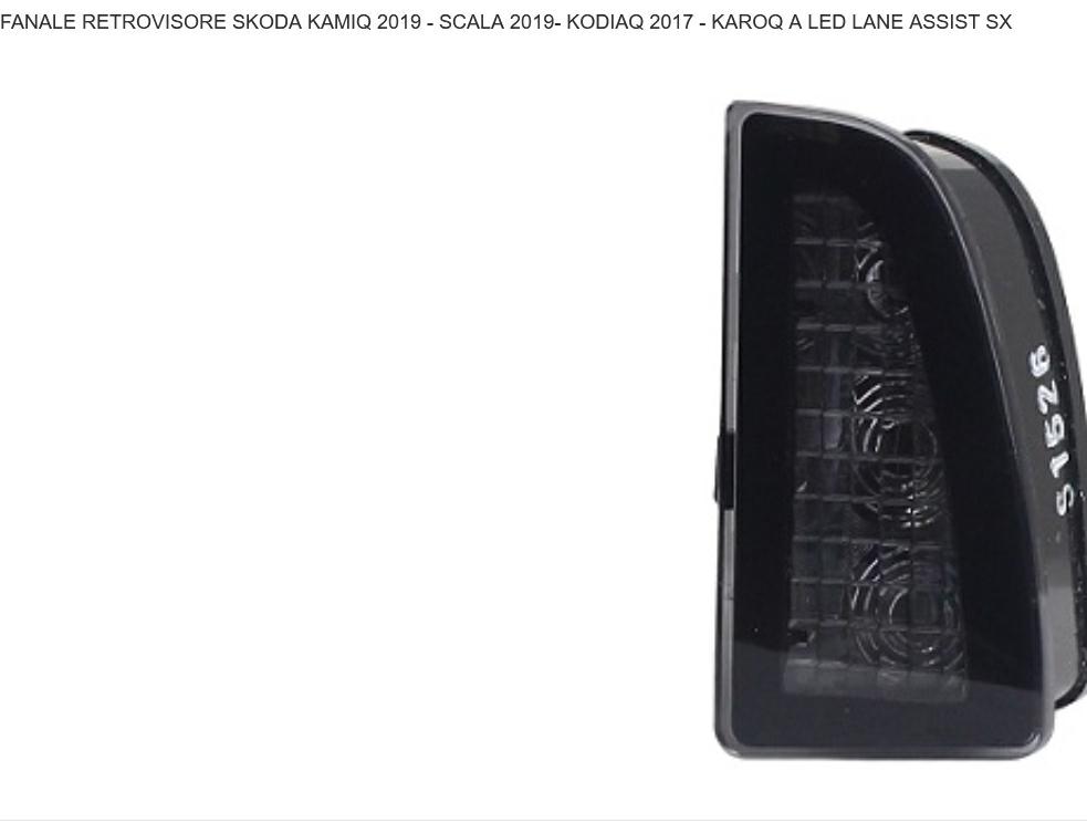 Articolo 9TS3M - FAN RETROV SX SKODA KAMIK/SCALA 02/19>KODIAK 01/16>KAROK 01/17>