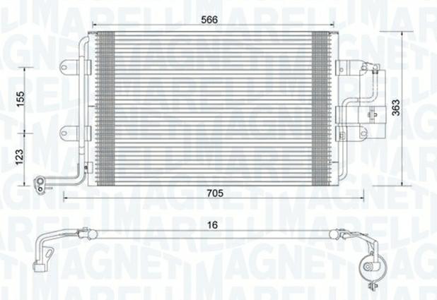 Articolo B84CQ - CONDENSATORE VW GOLF IV(1J1) 1.4 16V - AUDI -SEAT - SKODA -