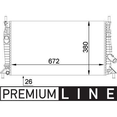 Articolo B9XF0 - RADIATORE DEL REFRIGERANTE  FORD FOCUS II / C-MAX