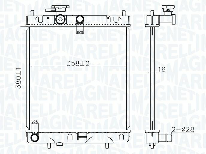 Articolo CF3M9 - RADIATORE NISSAN MICRA II