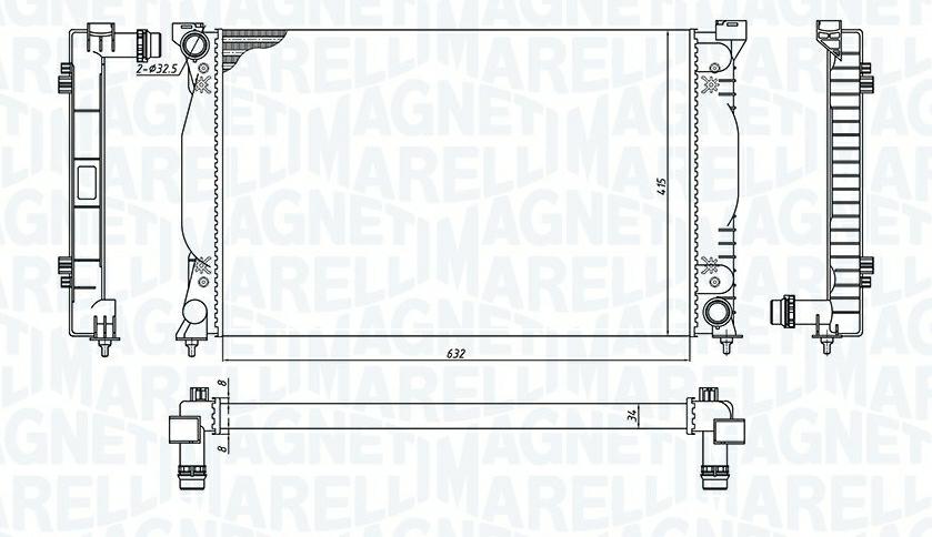 Articolo FBF24 - RADIATORE AUDI A4 (8H7,B6, 8HE, B7)