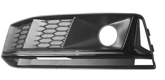 Articolo HKG5S - GRIGLIA P/TI A/SX C/FORO+MODAN NERA LUCIDA AUDI A4 08/18>