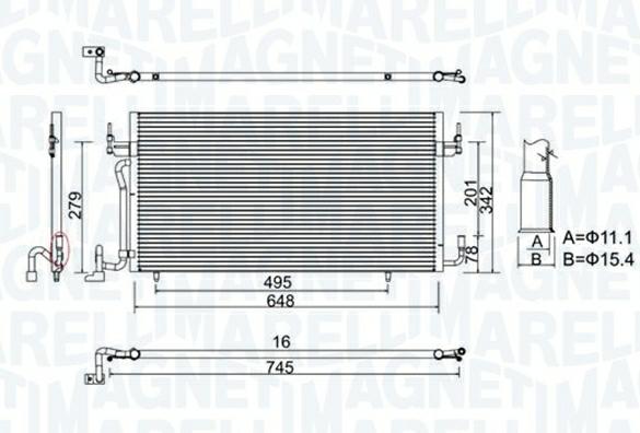 Articolo KY960 - CONDENSATORE CITROEN BERLINGO-PARTNER-XSARA