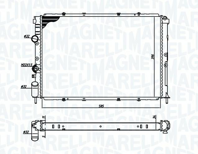 Articolo PFNV0 - RADIATORE RENAULT MEGANE I