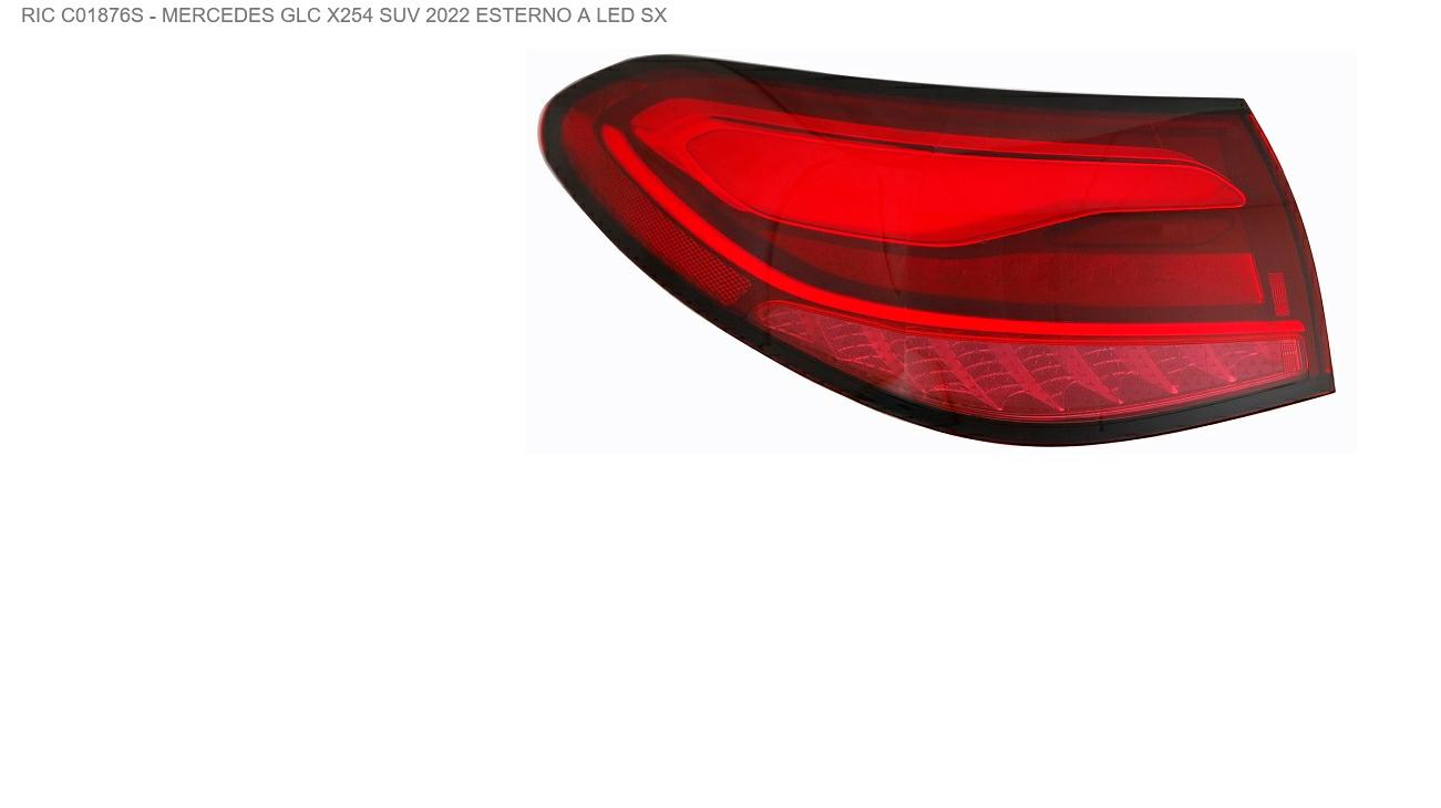 Articolo T9BPP - GR OTTICO P/SX A LED MERCEDES GLC X254 01/22>