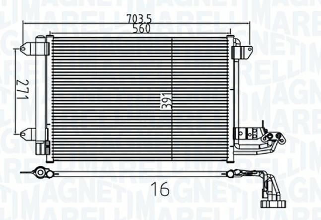 Articolo TP7D4 - CONDENSATORE VW GOLF V (1K1) 1.9 TDI - AUDI -SEAT - SKODA -