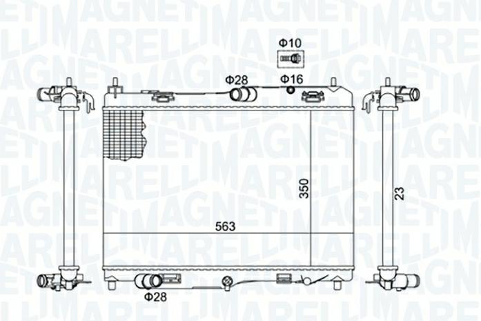 Articolo V1H7W - RADIATORE FORD FORD