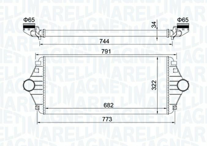 Articolo V25SZ - INTERCOOLER CITROÃN JUMPY - FIAT - PEUGEOT -