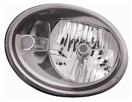 Articolo VK06M - FARO SX H4 C/MOTOR ELETT VW NEW BEETLE 01/11> PARAB NERA