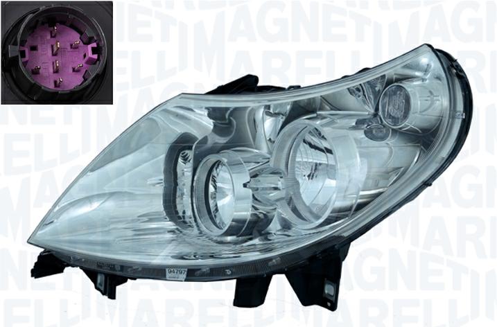 Articolo VNC1N - FARO SX H7-H1 C/MOT EL 7PIN DUCATO-JUMPER-BOXER 08/06>SP VIOLA