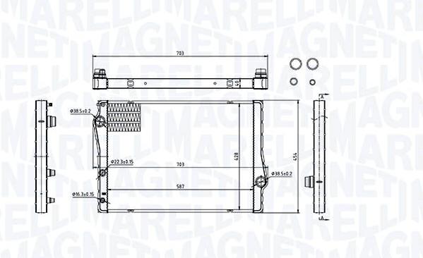 Articolo VW6RK - RADIATORE BMW X5 (F15, F85) 30 D