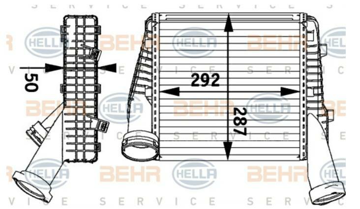 Articolo WNCR5 - INTERCOOLER SX VW TOURAREG / AUDI Q7