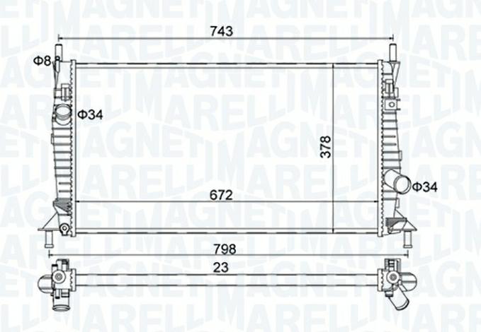 Articolo WXWSS - RADIATORE FORD FOCUS II(DA, HCP, DP)