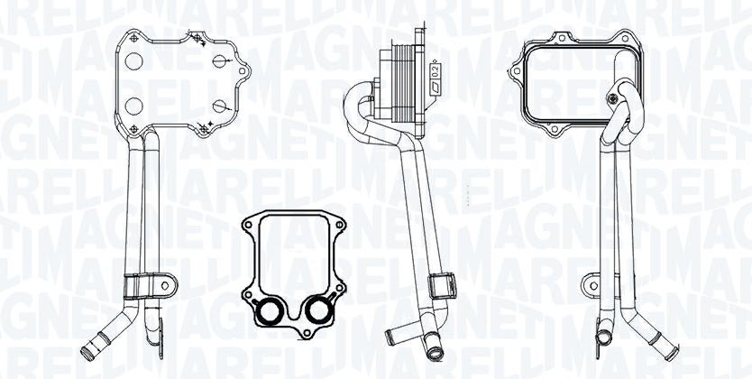 Articolo XGY44 - RAFFREDDATORE OLIO MOTORE VW GOLF PLUS V 1.