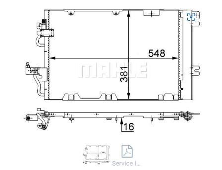 Articolo XYPV0 - COND C/ESSICATORE ASTRA H 2.0I MT 04-