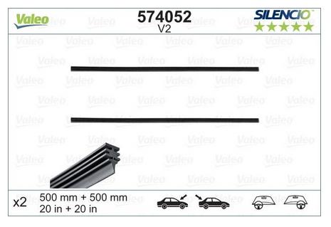 Articolo Y1BM7 - V2 KIT REFIL SPAZZOLA TERGI(MM 500)
