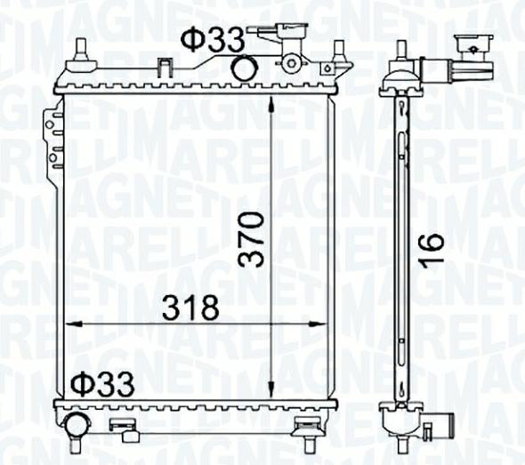 Articolo YTRN4 - RADIATORE HYUNDAI GETZ (TB) 1.1
